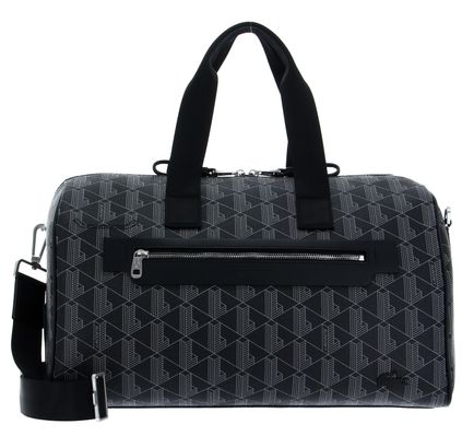LACOSTE BOSTON BAG Monogram Noir Gris