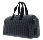 LACOSTE BOSTON BAG Monogram Noir Gris LACOSTE BOSTON BAG Monogram Noir Gris