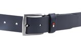 TOMMY HILFIGER Denton Leather Belt 3.5 W85 Space Blue TOMMY HILFIGER Denton Leather Belt 3.5 W85 Space Blue