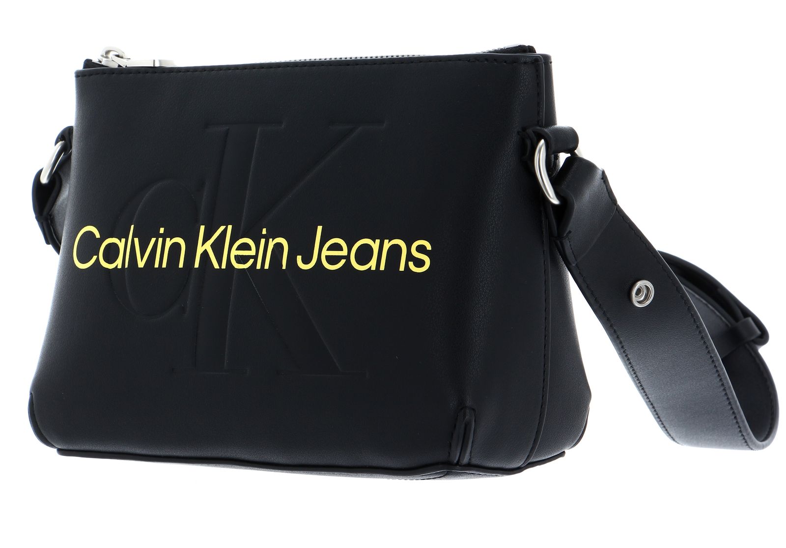 Calvin Klein Jeans SCULPTED SHOULDER BAG MONO - Handbag - black 