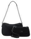 Calvin Klein Re-Lock Double Shoulder Bag CK Black Calvin Klein Re-Lock Double Shoulder Bag CK Black