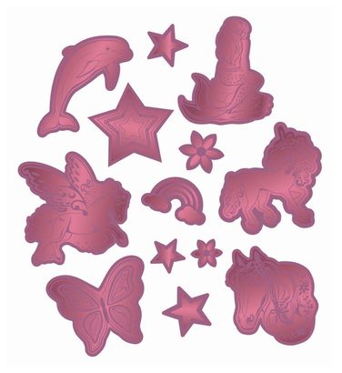 Step by Step Reflective Sticker-Set Pink