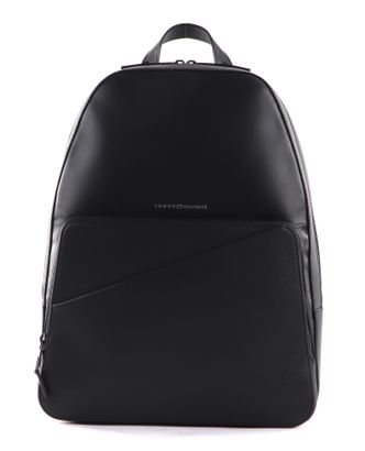 TOMMY HILFIGER TH Business Leather Backpack Black