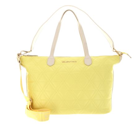 VALENTINO Palm Re Shopping Bag Lime / Ecru