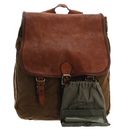 CAMPOMAGGI Saturno Backpack V.Militare + T / Cognac CAMPOMAGGI Saturno Backpack V.Militare + T / Cognac
