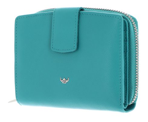 Golden Head Madrid RFID Protect Billfold Coin Wallet Turquoise