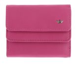 Golden Head Madrid RFID Protect Billfold Coin Wallet With Front Flap Snap Closure Fuchsia