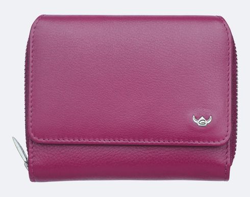 Golden Head Madrid RFID Protect Zipped Billfold Coin Wallet Fuchsia