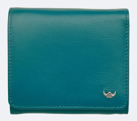 Golden Head Madrid RFID Protect Zipped Billfold Coin Wallet Turquoise