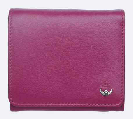 Golden Head Madrid RFID Protect Zipped Billfold Coin Wallet Fuchsia