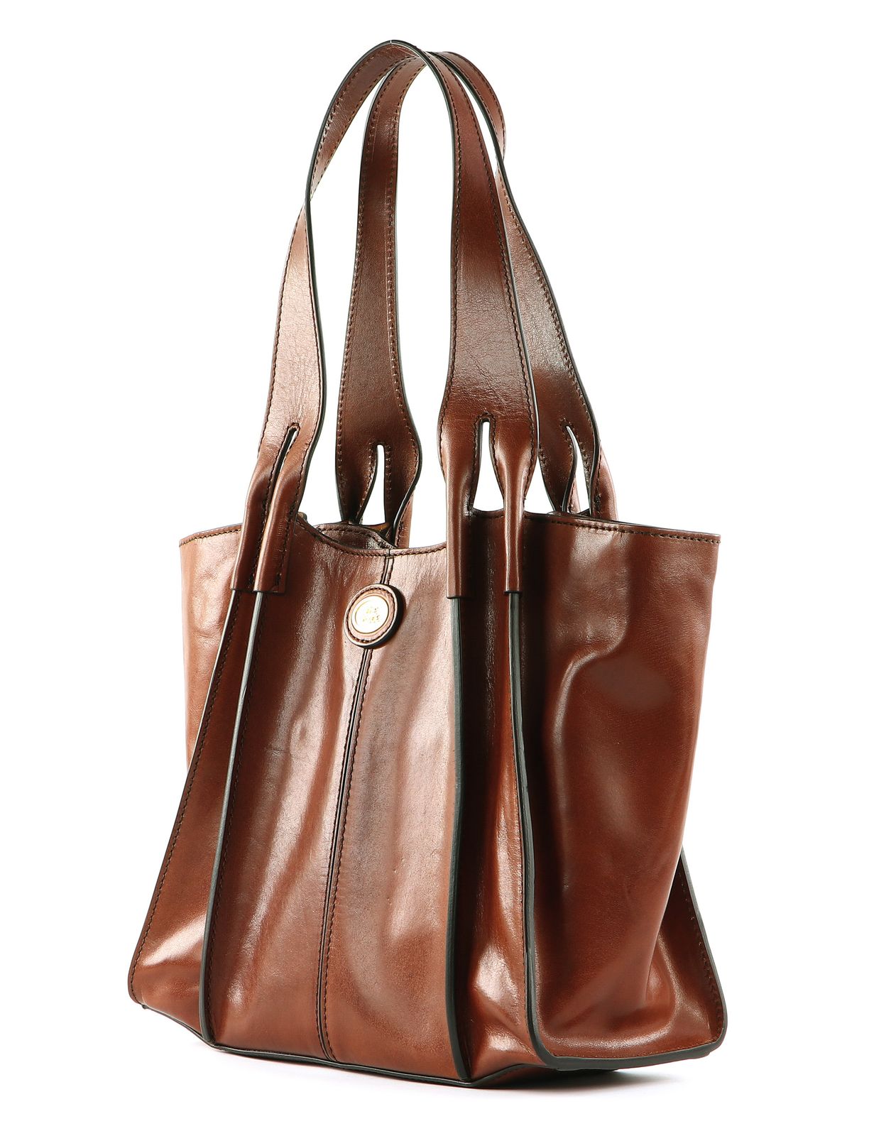 THE BRIDGE Shopping Bag MD Marrone TB 14, Buy bags, purses & accessories  online