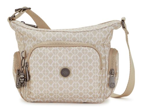 kipling Basic Eyes Wide Open Gabbie S Small Crossbody Signature Beige