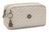 kipling Basic Elevated Gleam Pouch L Signature Beige