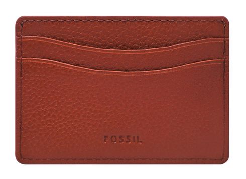 FOSSIL Anderson Card Case Orange Multi