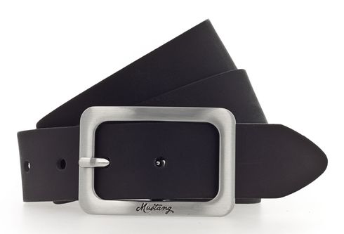 MUSTANG Woman´s Leather Belt 3.5 W110 Black