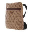 GUESS Vezzola Smart Crossbody Flat Bag Beige / Brown