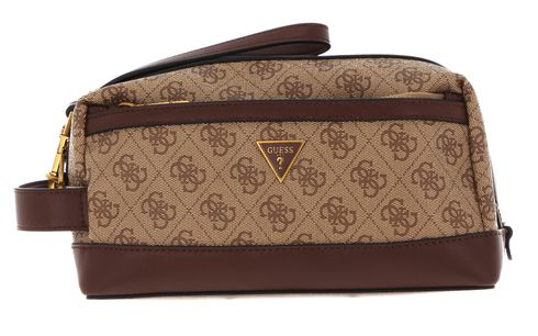 GUESS Vezzola Smart Beauty Case Beige / Brown