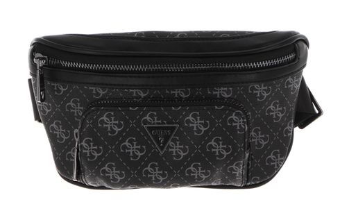 GUESS Vezzola Smart Compact Bum Bag Dark Black