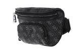 GUESS Vezzola Smart Compact Bum Bag Dark Black