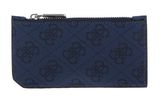 GUESS Vezzola Smart Card Holder With Zipper Blue GUESS Vezzola Smart Card Holder With Zipper Blue