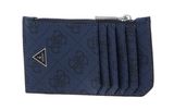 GUESS Vezzola Smart Card Holder With Zipper Blue GUESS Vezzola Smart Card Holder With Zipper Blue