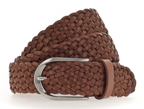 Vanzetti Braided Women's Leather Belt W105 Baileys