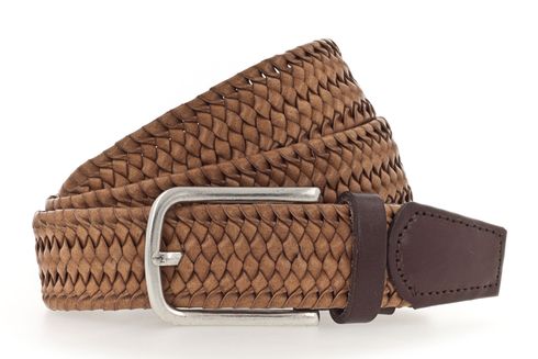 Vanzetti Braided Men's Belt 35 mm W100 Camel