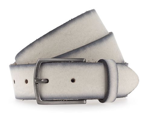 Vanzetti 35mm Leather Belt W100 Eggshell