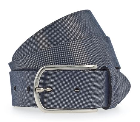 Vanzetti Glitter Radiance 35mm Metallic Belt W75 Marine / Silver Metalic