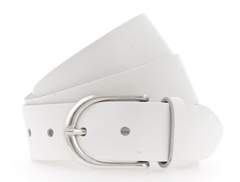 Vanzetti Classics 35mm Full Leather Belt W95 White Vanzetti Classics 35mm Full Leather Belt W95 White