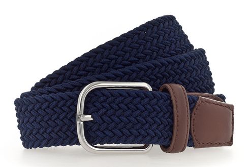 Vanzetti Braided Women's Belt W90 Midnight Blue