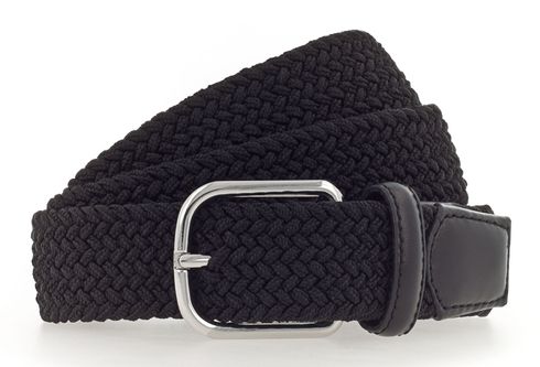 Vanzetti Braided Women's Belt W85 Black