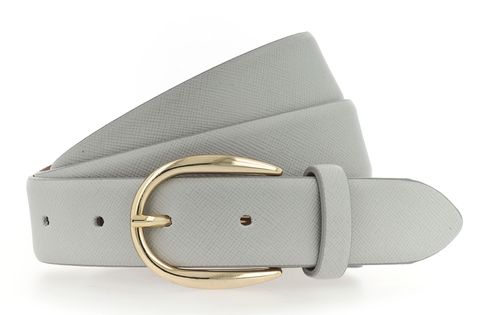 Vanzetti 30mm Leather Belt W100 Light Grey - kürzbar