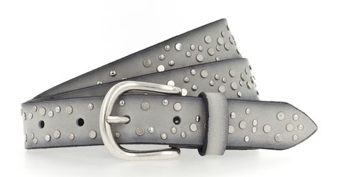 Vanzetti 25mm Rivet Belt W100 Light Grey