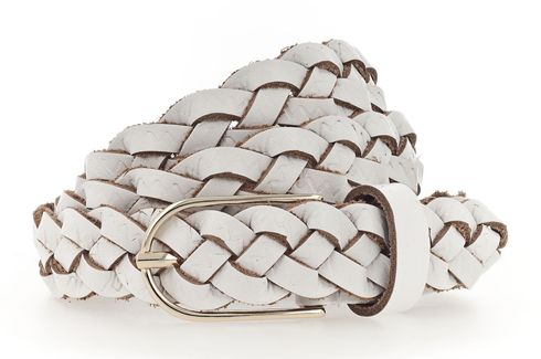 Vanzetti Braided Women's Belt W95 White