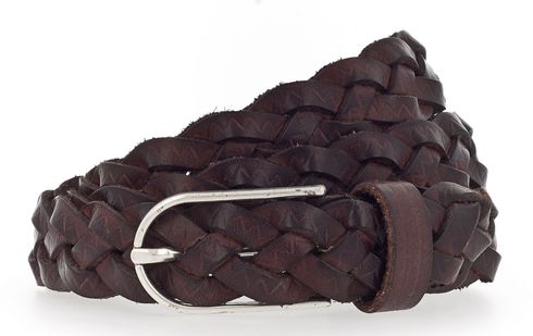 Vanzetti Braided Women's Belt W105 Dark Brown