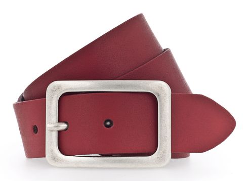 Vanzetti Neon Booster 35mm Full Leather Belt W80 Red