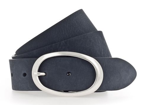 Vanzetti Classics 35mm Full Leather Belt W100 Navy