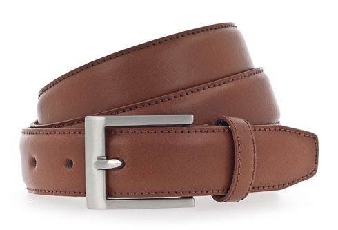 Vanzetti Dresscode: Business 30mm Cambered Leather Belt W95 Light Brown - kürzbar