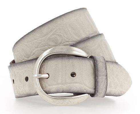 Vanzetti Genuine Beauty 35mm Velour Leather Belt W105 Dark Vanilla