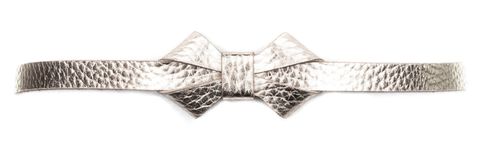 Vanzetti 15mm Metallic Bow Belt W60 Platinum Vanzetti 15mm Metallic Bow Belt W60 Platinum