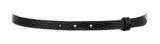 Vanzetti 15mm Metallic Bow Belt W60 Black Metallic