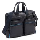 PIQUADRO Blue Square Revamp Slim Computer Briefcase Nero PIQUADRO Blue Square Revamp Slim Computer Briefcase Nero