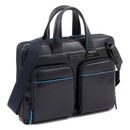 PIQUADRO Blue Square Revamp Slim Computer Briefcase Blu PIQUADRO Blue Square Revamp Slim Computer Briefcase Blu