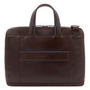 PIQUADRO Blue Square Revamp Slim Computer Briefcase Mogano PIQUADRO Blue Square Revamp Slim Computer Briefcase Mogano