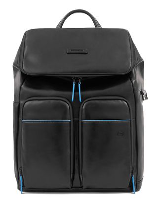 PIQUADRO Blue Square Revamp Computer Backpack RFID Nero