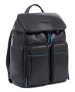 PIQUADRO Blue Square Revamp Computer Backpack RFID Nero