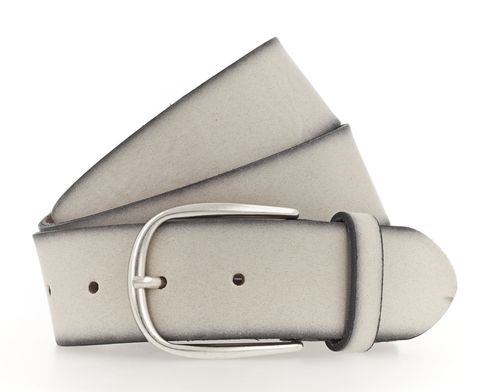 Vanzetti 40mm Belt With Airbrushed Edges W105 Eggshell