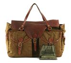 CAMPOMAGGI Mercurio Weekender V.Militare + T / Cognac