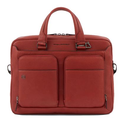 PIQUADRO Black Square Laptop Office Bag Rosso 2